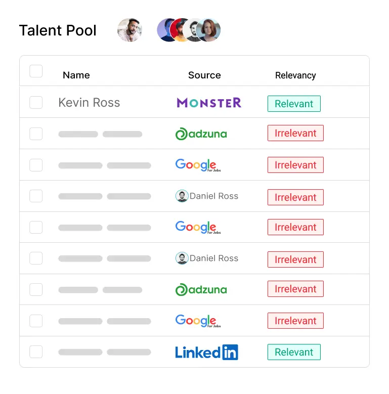 Talent pool feature in Tacitbase for hiring managers